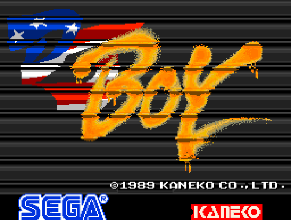 DJ Boy (Japan) Title Screen